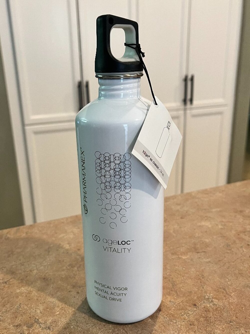 Pharmanex ageLOC Vitality Stainless Steel Water Bottle - NWT